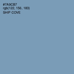 #7A9CB7 - Ship Cove Color Image
